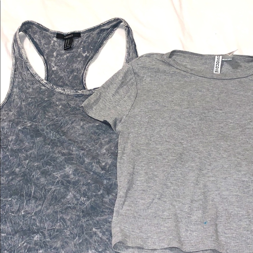 2 gray shirts for the price of one